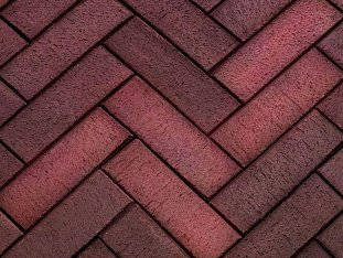 Клинкерный тротуарный кирпич Dark Red Flash ' глазго'='' лонг.'='